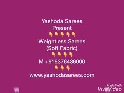 Yashoda sarees floral print georgette saree catalog, 6.5 m