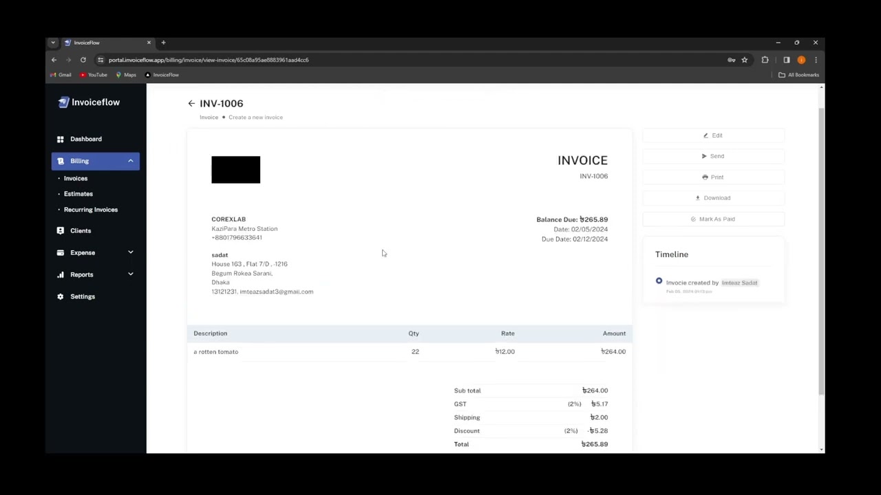 Invoiceflow introduction