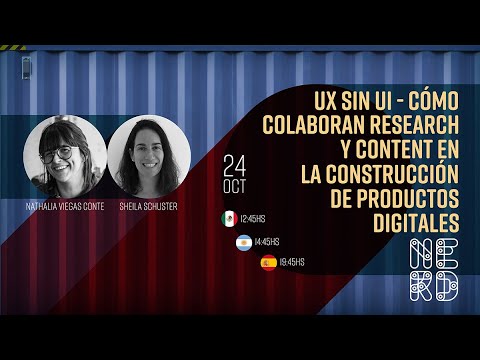UX sin UI – Cómo colaboran Research y Content en la construcción de productos digitales
