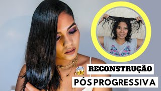 Reconstrução Power - cabelo com progressiva