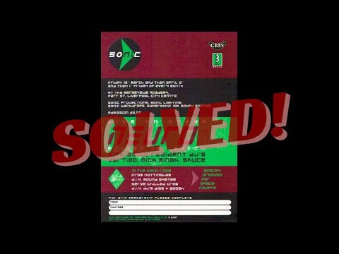 SOLVED! The Enigmatist - I Want Your Love - DJ Vertigo @ Sonic, Liverpool Academy, March 92