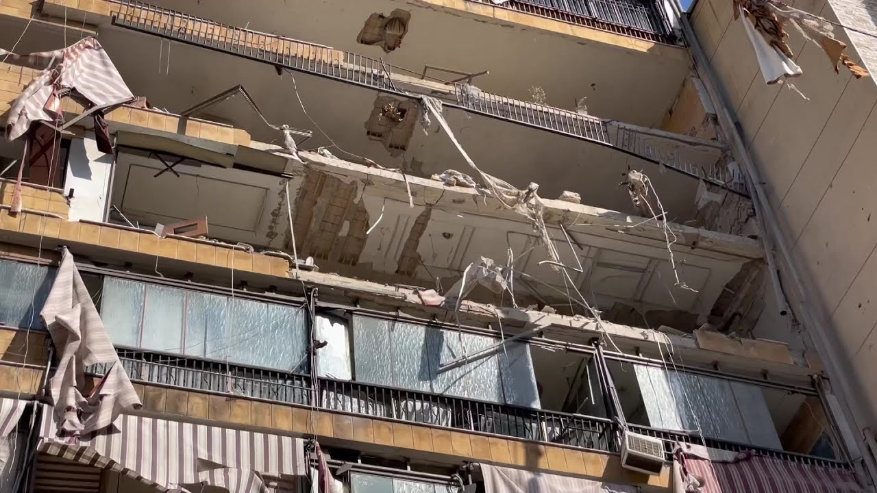Aftermath of Israeli strike on Hezbollah media office in Beirut suburbs | AFP