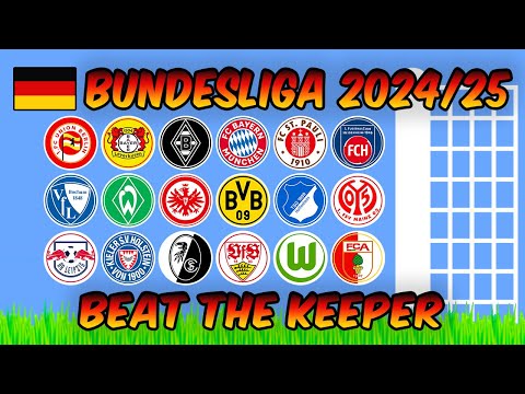 Beat The Keeper - Bundesliga 2024/25 - Algodoo Marble Race