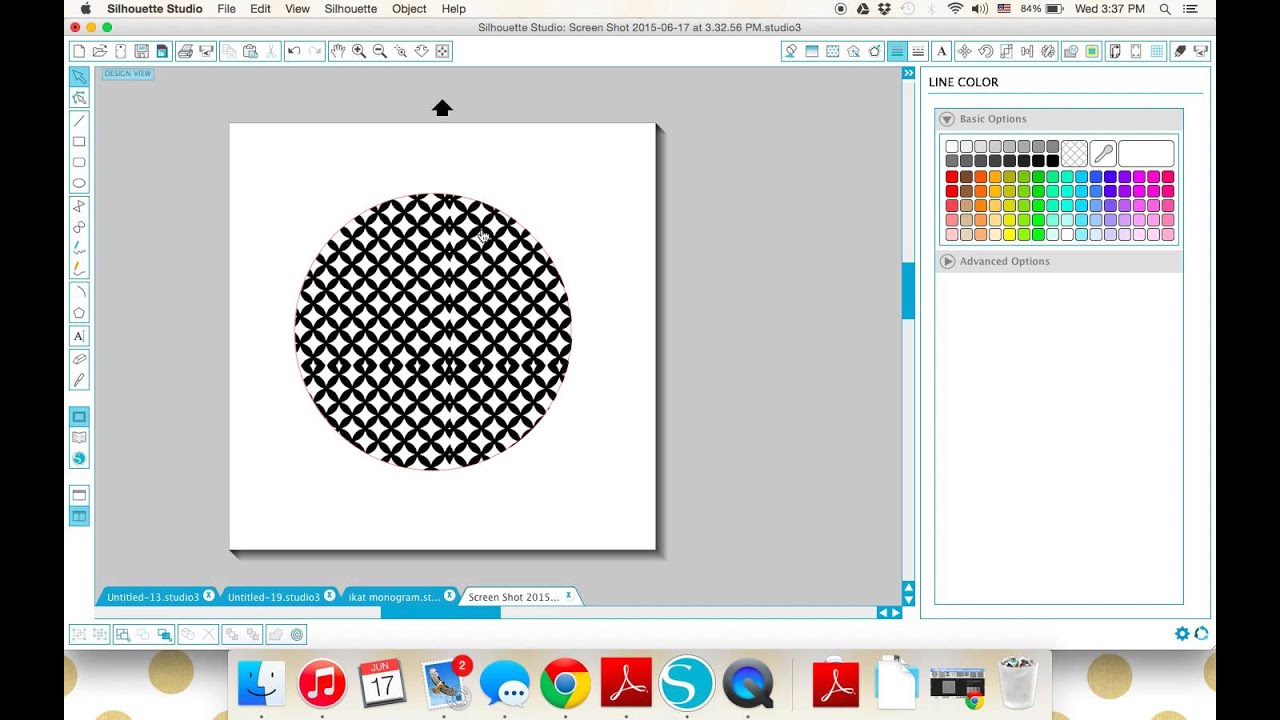Making a Patterned Circle Monogram