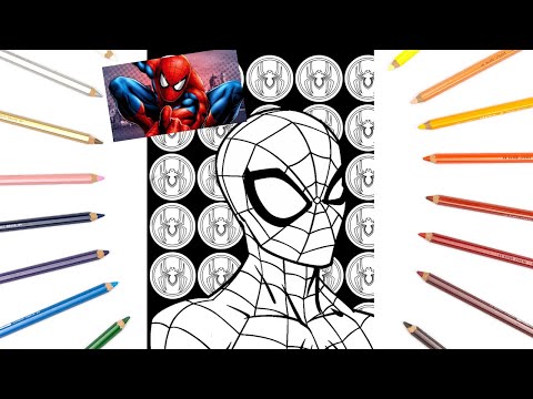 Spiderman Coloring Pages | Timelapse Video | Defqwop - Say The Word (feat. The Ruins) [NCS Release]