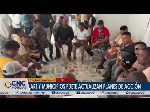 Art y comunidades avanzan en actualización de PATR en chocó