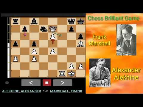 The Brilliancy Game l Marshall vs Alekhine@chessfish3970