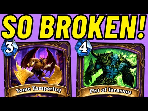 This OTK is FILTHY!!! Fist of Jaraxxus Tome Tampering OTK Combo!