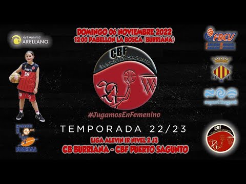 Videohighlights Cb Burriana - Alevín Hermanos Arellano CBF Puerto Sagunto (LIGA IR NIVEL 2 J3 22-23)