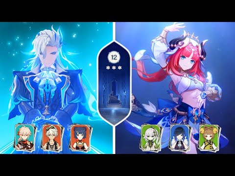 4.1 SPIRAL ABYSS! C0 R1 Neuvillette Vaporize & C0 Nilou Bloom | Floor 12 - 9 Stars