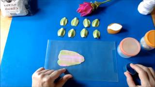 การสอนทำดอกกระเจียว ตอนที่ 2 การประกอบดอก Making Curcuma alismatifolia(Siam tulip)