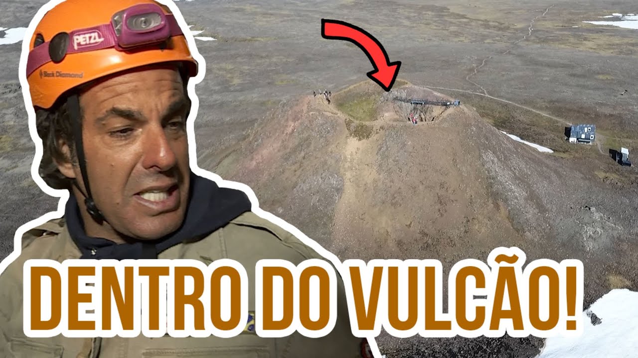 Visitando a câmara de magma de um vulcão na Islândia