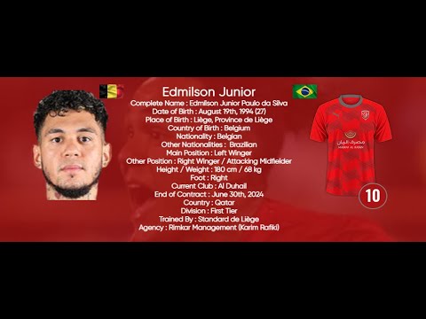 Edmilson Junior 2022 | Left Wing 94' 🇧🇪🇧🇷