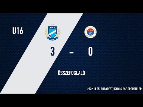 (U16) MTK - Vasas 3-0 (2-0) gólösszefoglaló