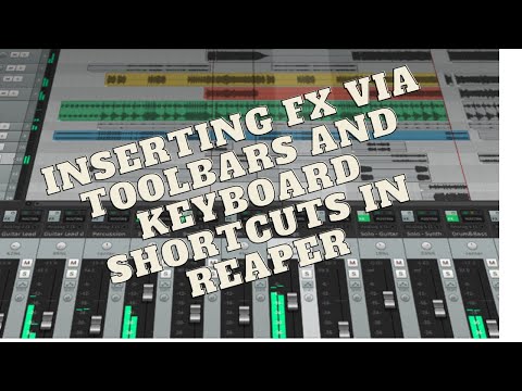Inserting FX via toolbars and keyboard shortcuts in Reaper