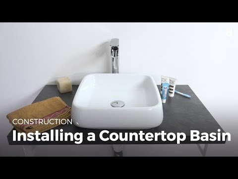 How to install table top wash basin