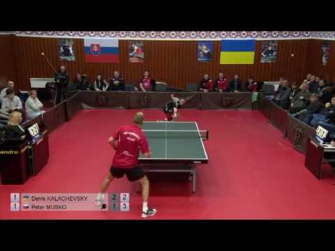 Денис Калачевский - Петер Маско супер очко 3 раунда лиги Европы по настольному теннису