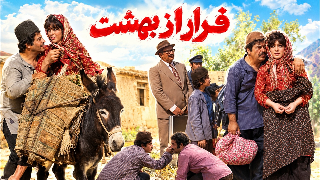 فیلم بدون سانسور فرار از بهشت   با نقش آفرینی حمیده خیرآبادی