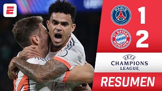 CON 2 GOLES DE LUIS DÍAZ, Bayern Munich le ganó 2-1 al PSG en ABSOLUTO PARTIDAZO | Champions League