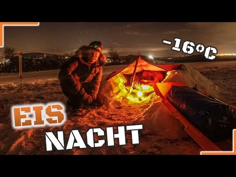 Bei -16°C das erste mal DRAUSSEN ÜBERNACHTEN