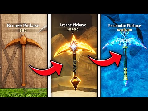 FULL PICKAXE UPGRADE GUIDE in The Forge!