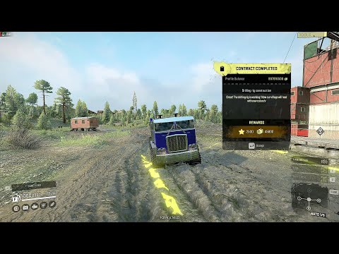 SnowRunner Vologda Region Ep.56 (Completed Drill Rig Construction + Completed Vologda Region!!!)