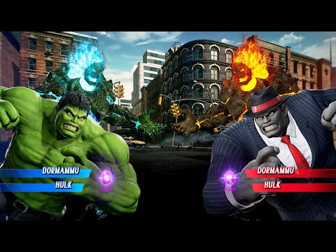 Hulk & Dormammu VS Dormammu & Hulk (Very Hard) - Marvel vs Capcom | 4K Gameplay