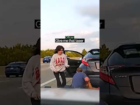 Hero Woman Saves Officer Mid-Fight