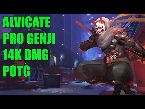 ALVICATE PRO GENJI GAMEPLAY 14K DMG POTG - GRAND MASTER OVERWATCH SEASON 29