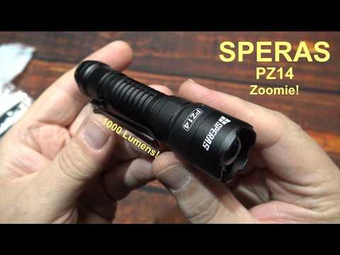 Speras PZ14 EDC Zoomable Flashlight Kit
