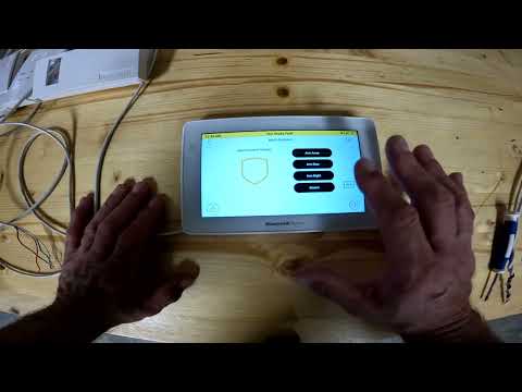 Resideo Honeywell 6290w Touchscreen Keypad Vista Alarm System Lesson 1 User Tutorial Home Page