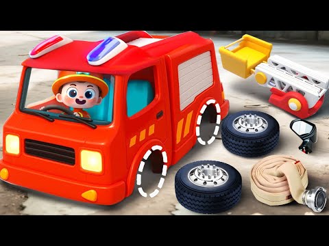 Let's Assemble Street Vehicles | Puzzle Song | Nursery Rhymes & Kids Songs | BabyBus