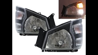 Download lagu CrazyTheGod ELF 600P N-SERIES 04-ON Clear W/ Corner Lamp Headlight Headlamp Black for ISUZU LHD mp3