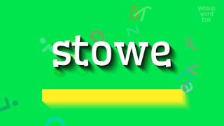 Download lagu STOWE - HOW TO SAY STOWE? mp3