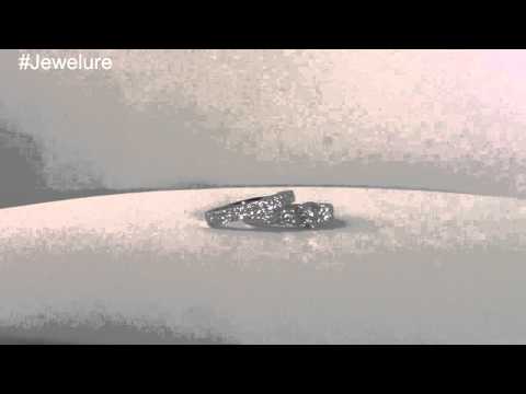 1.35 CTW Sterling Silver Cubic Zirconia Pave Engagement Ring With Band