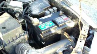 Boiling Car Battery vents poison gas