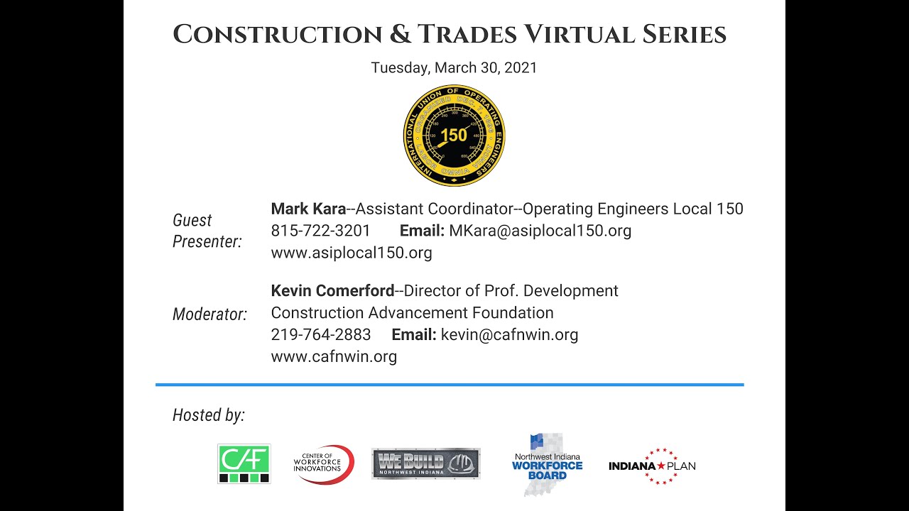 Construction & Skilled Trades Day Virtual Series 11: Operating Engineers Apprenticeship