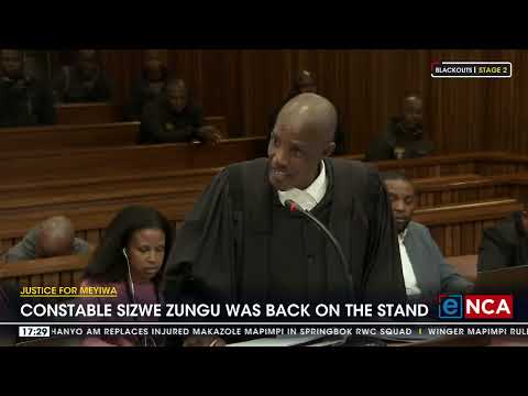 Justice for Meyiwa | Constable Sizwe Zungu was back on the stand