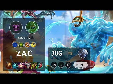 Zac Jungle vs Volibear - EUW Master Patch 11.13
