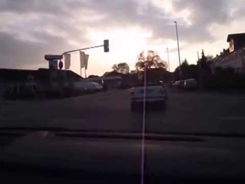 Fahrt von der Autobahn zur Ost Stadt in Hildesheim