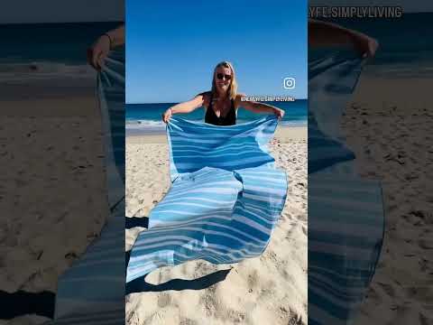 Enjoy beach times without the sandy mess! Newlyfe towels are happiness packed small! Compact yet