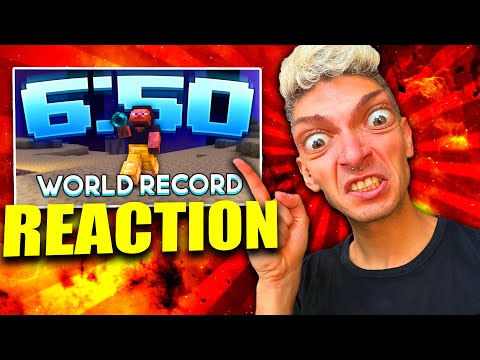 REACT to MINECRAFT WORLD RECORD finished in 6:50