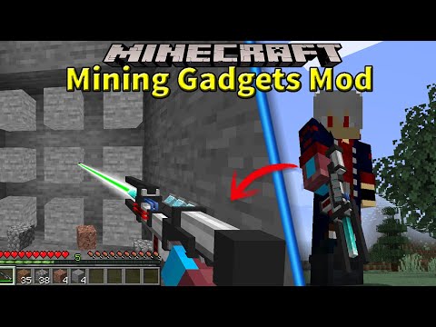 MINING GADGETS - THE BEST MINING TOOL IN MINECRAFT - MINECRAFT REVIEW MOD 1.16.5 - 1.18.2