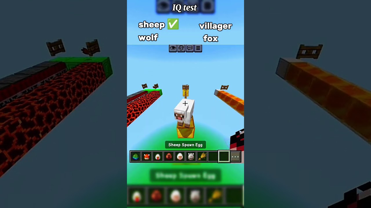 IQ test #minecraft #shortvideo #funny #fypシ #fyp #minecraftpe