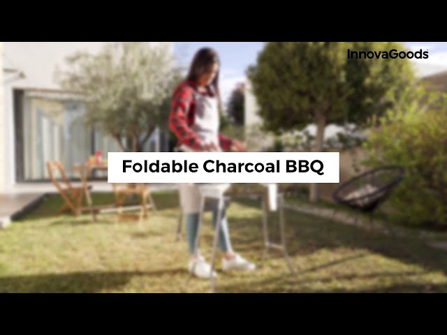 Innovagoods Exelq Barbacoa Plegable de Acero Inoxidable para Carbón video