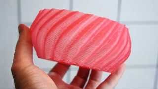 Testing red & yellow temperature-sensitive ECO PLA filament