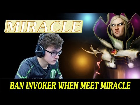 Miracle (Invoker) 9k MMR - Have to ban Invoker when meet Miracle (Highlights)