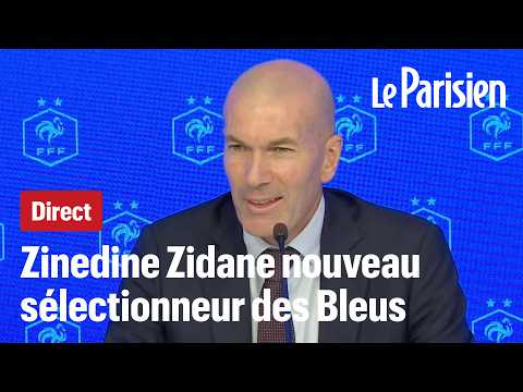 Conférence de presse en intégralité de Zinedine Zidane, nouveau sélectionneur de l'équipe de France