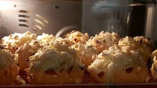 ８倍速で膨らんでいくシュークリームの生地を眺める癒やし動画なり。Chou à la crème gonflant
