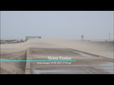 Storm Eunice  Scheveningen 18 02 2022 13 30 uur
